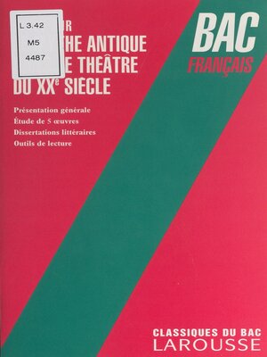 cover image of Étude sur le mythe antique